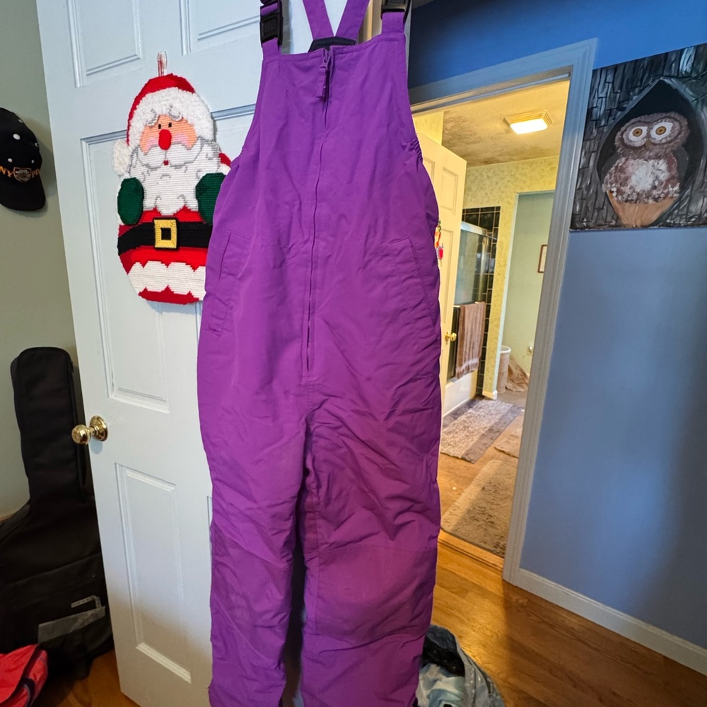 Kids Purple Snow Bib